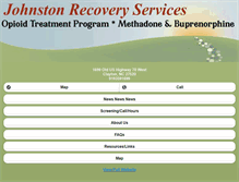 Tablet Screenshot of johnstonrecovery.com